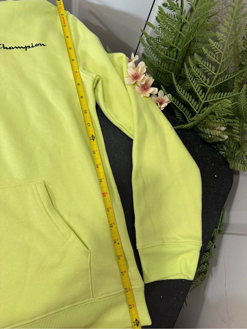 & Other Stories Neon Yellow and Gray Sweater Vest